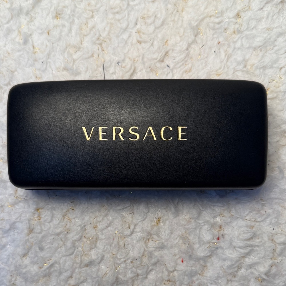 Versace luxury Elegant Black Eyewear Case